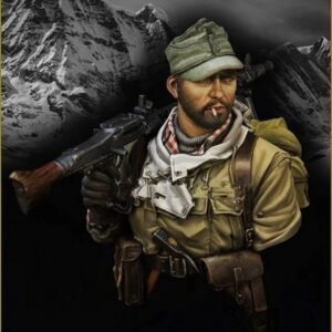 Unpainted 1/10 BUST German Soldier WW2 WWII Resin Figure Model Kit Unassembled