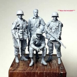 Unpainted 1/35 US Infantry Soldiers WW2 WWII Resin Figure Model Kit Unassembled-NO BASE