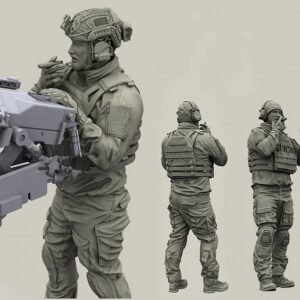 Unpainted 1/35 1pc Modern US Army Special Force Soldier Resin Figure Model Kit Unassembled