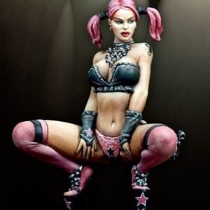 Unpainted 1/22 Sexy Girl Harley Quinn Resin Figure Model Kit Unassembled