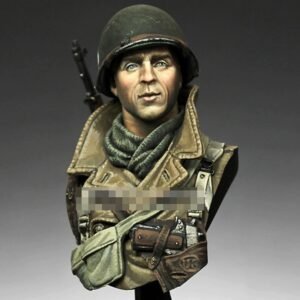 Unpainted 1/10 BUST US Soldier 101st Airborne Division Resin Figure Model Kit Unassembled