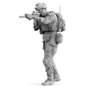 Unpainted 1/16 Modern US Army Soldier Ranger Resin Figure Model Kit Unassembled
