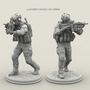 Unpainted 1/16 Modern US Army Special Force Soldier Resin Figure Model Kit Unassembled