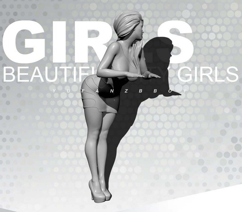 Unpainted 1/24 Modern Girl At Bar Resin Figure Model Kit Unassembled