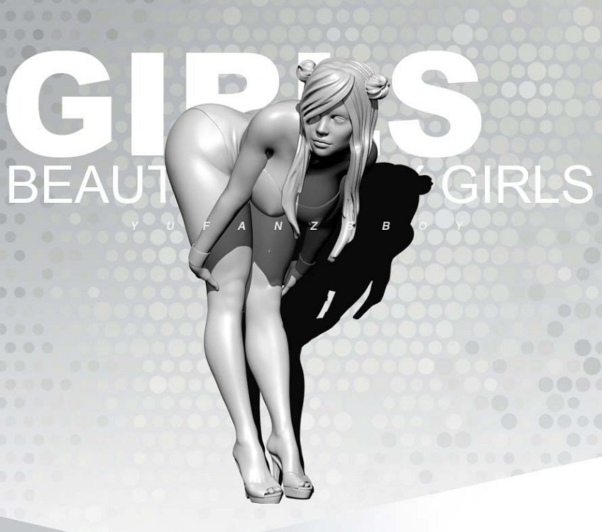 Unpainted 1/24 75mm Sexy Modern Show Girl Resin Figure Model Kit Unassembled
