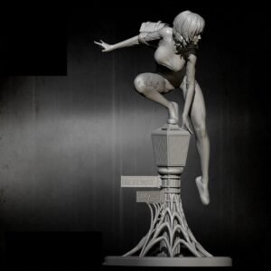 Unpainted 1/24 Sexy Spy Girl Resin Figure Model Kit Unassembled