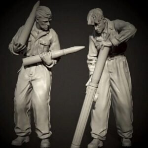 Unpainted 1/35 German Waffen-SS Tankers WW2 Resin Figure Model Kit Unassembled