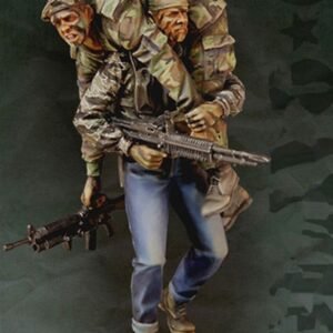 Unpainted 1/35 US Navy Seals Vietnam War Resin Figure Model Kit Unassembled