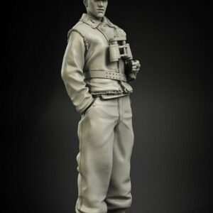 Unpainted 1/35 German Soldier Waffen-SS WW2 Resin Figure Model Kit Unassembled