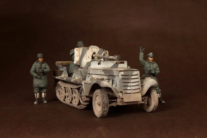 Unpainted 1/35 5pcs German Soldiers Resin Figure Model Kit Unassembled-No Car