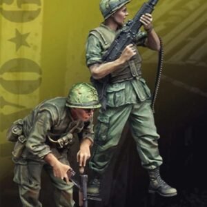 Unpainted 1/35 US Army Soldiers Vietnam War Resin Figure Model Kit Unassembled