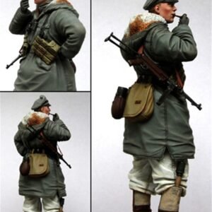 Unpainted 1/16 German SS Grenadier WW2 WWII Resin Figure Model Kit Unassembled