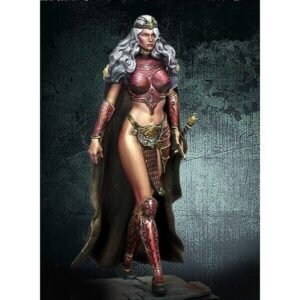 Unpainted 1/24 Sexy Girl Crystal Queen Resin Figure Model Kit Unassembled