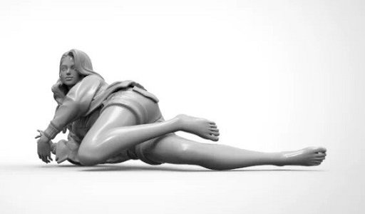 Unpainted 1/24 Sexy Girl CHLOE Female Resin Figure Model Kit Unassembled