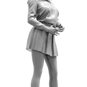 Unpainted 1/24 Sexy College DRONE Girl Resin Figure Model Kit Unassembled