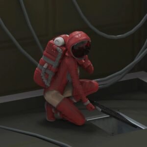 Unpainted 1/35 US Sexy Space Girl Resin Figure Model Kit Unassembled