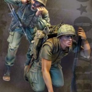 Unpainted 1/35 US Marine Corps Vietnam War Resin Figure Model Kit Unassembled