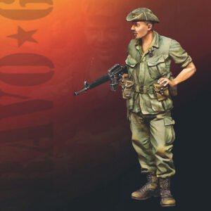 Unpainted 1/35 US Soldier Willie Vietnam War Resin Figure Model Kit Unassembled