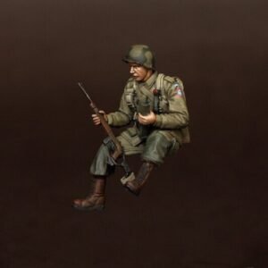 Unpainted 1/35 US Airborne Soldier WW2 WWII Resin Figure Model Kit Unassembled