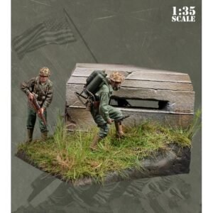 Unpainted 1/35 US Marine Soldiers Resin Figure Model Kit Unassembled-With BASE