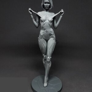 Unpainted 1/16 Sexy Mechanical Agent Girl Resin Figure Model Kit Unassembled