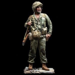 Unpainted 1/16 US Marine Soldier 1945 WW2 Resin Figure Model Kit Unassembled