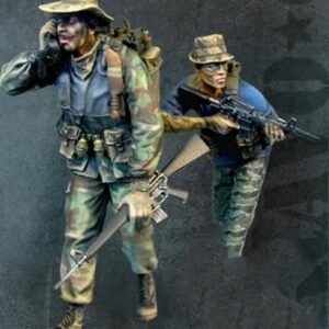 Unpainted 1/35 US Navy SEAL & LDNN Vietnam War Resin Figure Model Kit Unassembled