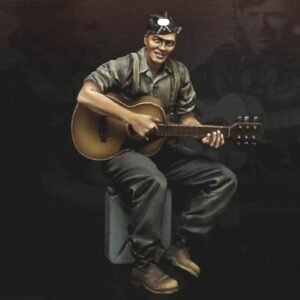 Unpainted 1/35 GERMAN SOLDIER "ROSAMUNDE" WW2 WWII Resin Figure Model Kit Unassembled