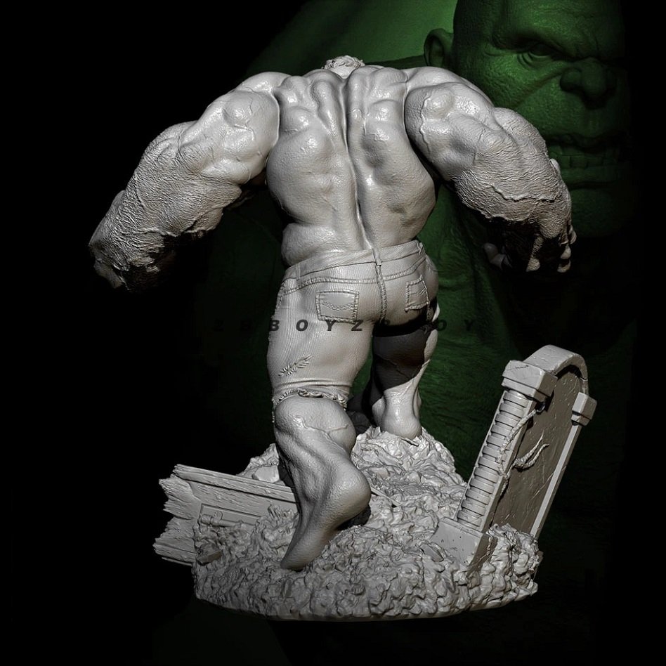Unpainted 1/24 75mm Hulk The SuperHero Resin Figure Model Kit Unassembled