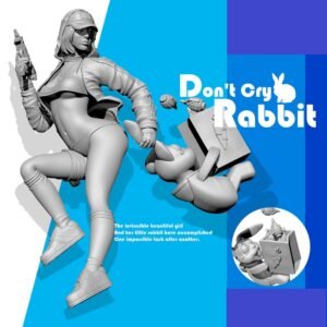 Unpainted 1/24 75MM Sexy Hunting Girl In Action Resin Figure Model Kit Unassembled