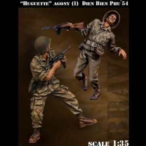 Unpainted 1/35 "Huguette" Agony Dien Bien Phu 1954 Resin Figure Model Kit Unassembled