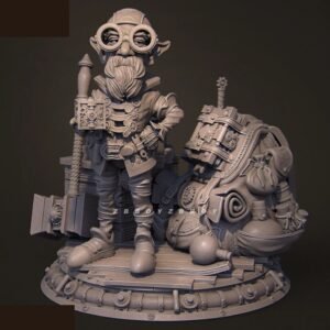 Unpainted 1/24 75mm Ancient Dwarf Warrior Resin Figure Model Kit Unassembled