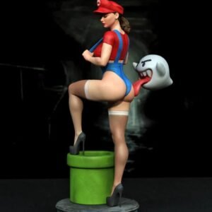 Unpainted 1/24 Sexy Girl Female Plumber at Work Resin Figure Model Kit Unassembled