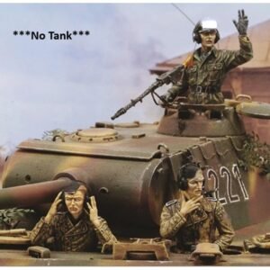 Unpainted 1/35 3pcs German Tank crew Resin Figure Model Kit Unassembled-No Tank
