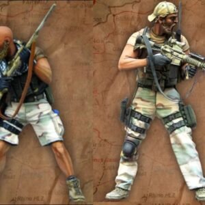 Unpainted 1/35 2pcs US Army Special Soldiers Resin Figure Model Kit Unassembled