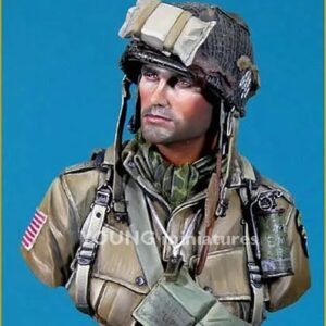 Unpainted 1/10 BUST US Soldier 101st Airborne Division Resin Figure Model Kit Unassembled
