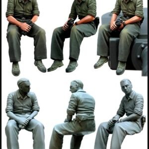 Unpainted 1/35 German Tank Crewman WW2 Resin Figure Model Kit Unassembled-1pc