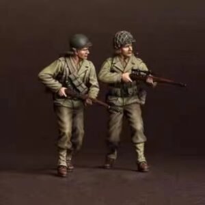 Unpainted 1/35 US Soldiers Infantryman & Sniper Resin Figure Model Kit Unassembled