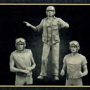 Unpainted 1/35 USMC Marines Sherman Tank Crew WW2 Resin Figure Model Kit Unassembled