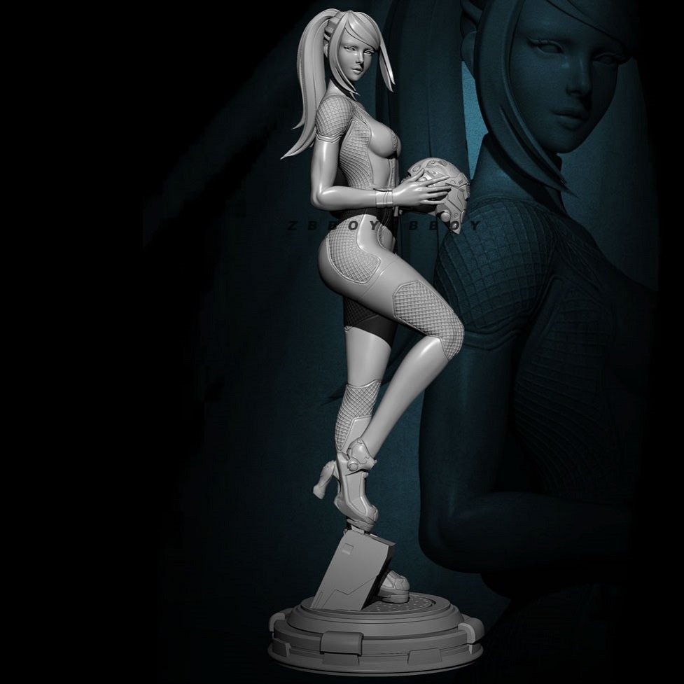 Unpainted 1/24 75MM Sexy Future Modelling Girl Resin Figure Model Kit Unassembled