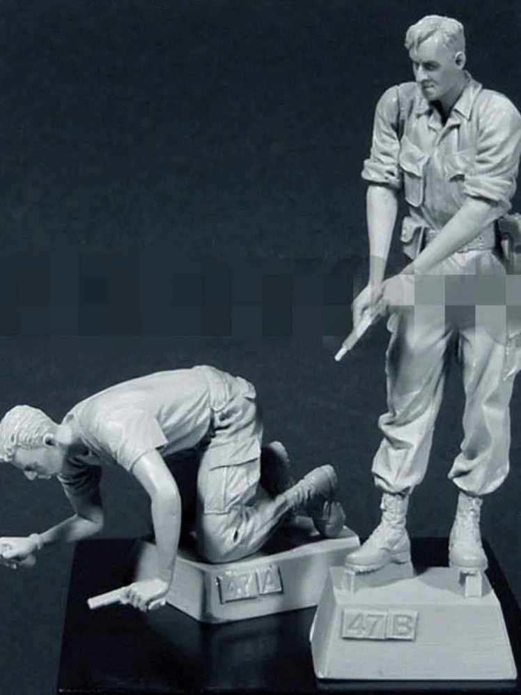 Unpainted 1/35 US Soldiers TUNNEL RATS Vietnam War Resin Figure Model Kit Unassembled