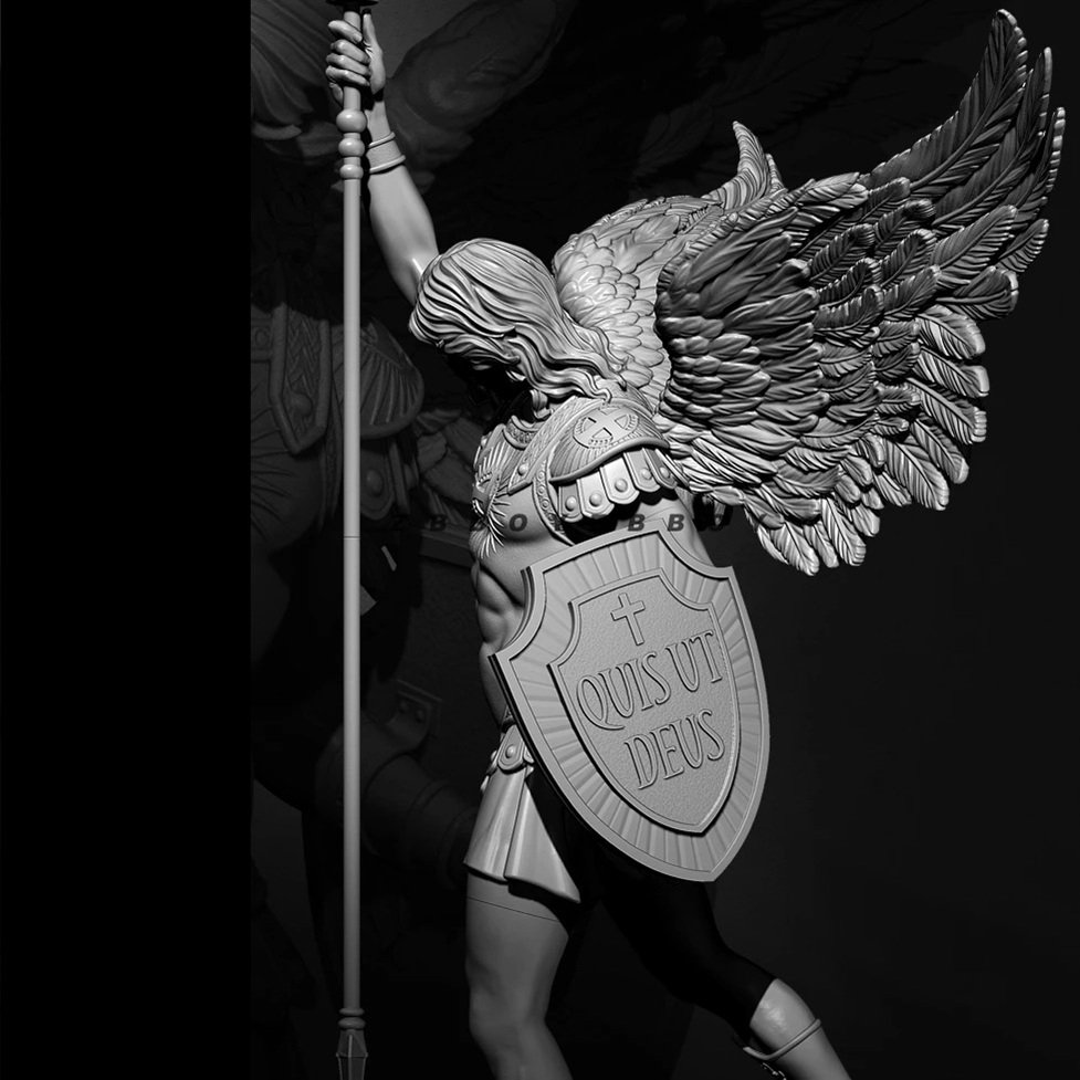Unpainted 1/20 St. Michael Archangel The Warrior Resin Figure Model Kit Unassembled
