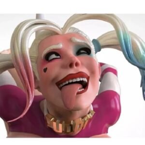 Unpainted 1/24 Sexy Girl Harley Quinn With Pen Holder Resin Figure Model Kit Unassembled-NSFW