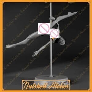 Unpainted 1/24 Sexy Club Girl Pole Dancer Resin Figure Model Kit Unassembled-NSFW