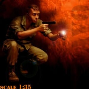 Unpainted 1/35 US Soldier BLACK ECHO Vietnam War Resin Figure Model Kit Unassembled