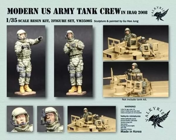 Model Kit Unassembled Unpainted 1/35 2pcs Modern US Army at Iraq War Resin Figure Model Kit ...