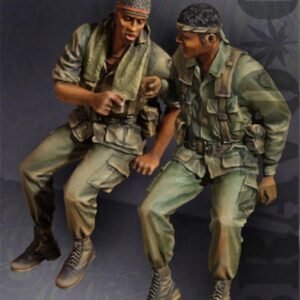Unpainted 1/35 US Mech. Infantry Soldiers Vietnam War Resin Figure Model Kit Unassembled