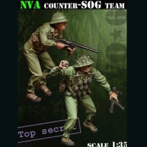 Unpainted 1/35 NVA Counter-SOG Team Vietnam War Resin Figure Model Kit Unassembled