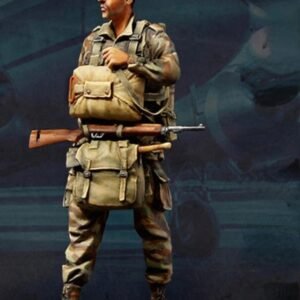Unpainted 1/35 French Paratrooper WW2 WWII Resin Figure Model Kit Unassembled