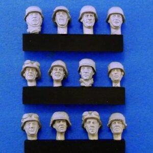 Unpainted 1/35 German Heads WW2 WWII Resin Figure Model Kit Unassembled